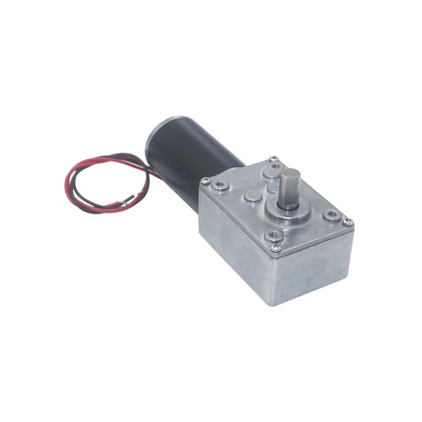 Motor de engranaje helicoidal autoblocante de baja velocidad y marcha atrás de metal con engranaje de alto par(12 RPM,12V)