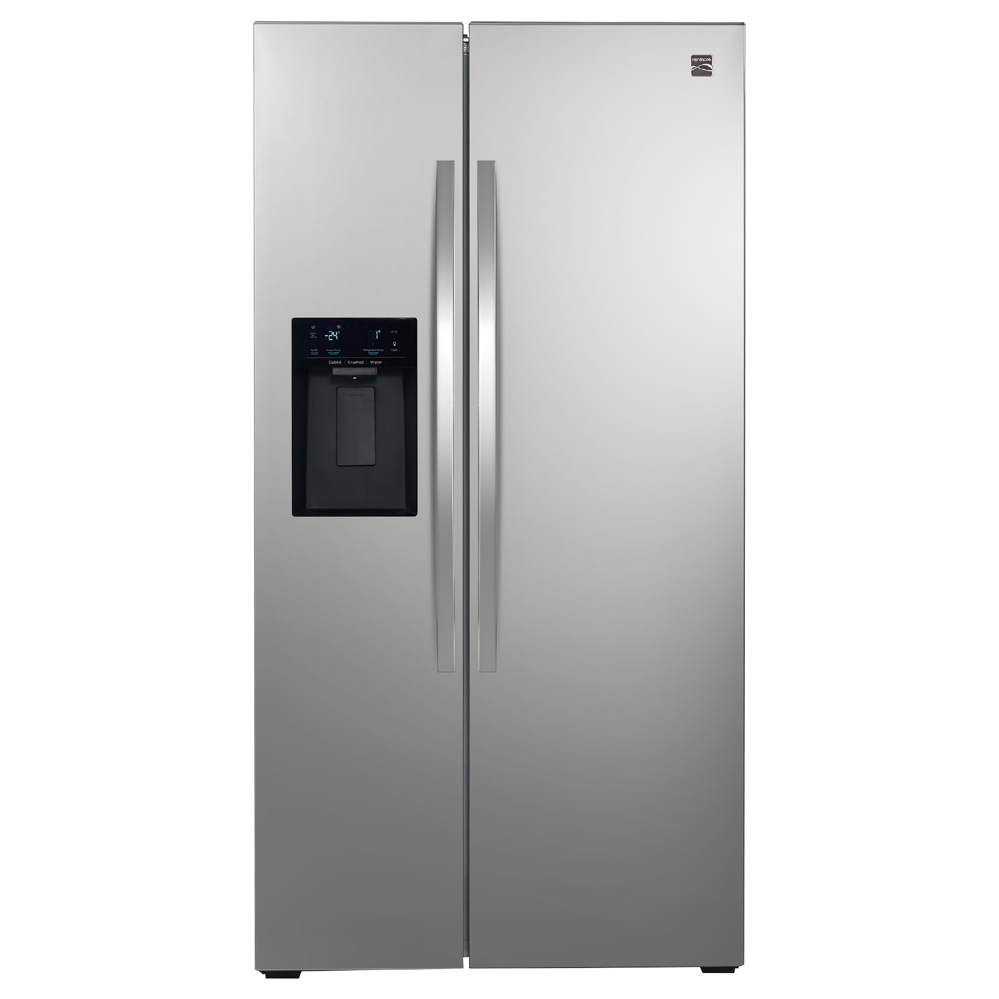 Photo 1 of MISSING HANDLES ------------------------Kenmore 29 cu. ft. 36" Wide Side-by-Side Refrigerator - FPR Stainless Steel