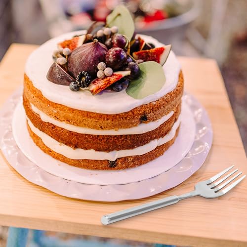 2 Stück Ausziehbare Gabel, 22-65cm Extra Langer Griff Ausziehbare Teleskopgabel Edelstahl Einziehbare Menügabel für Dessert Obst Grillen Geschirrzubehör