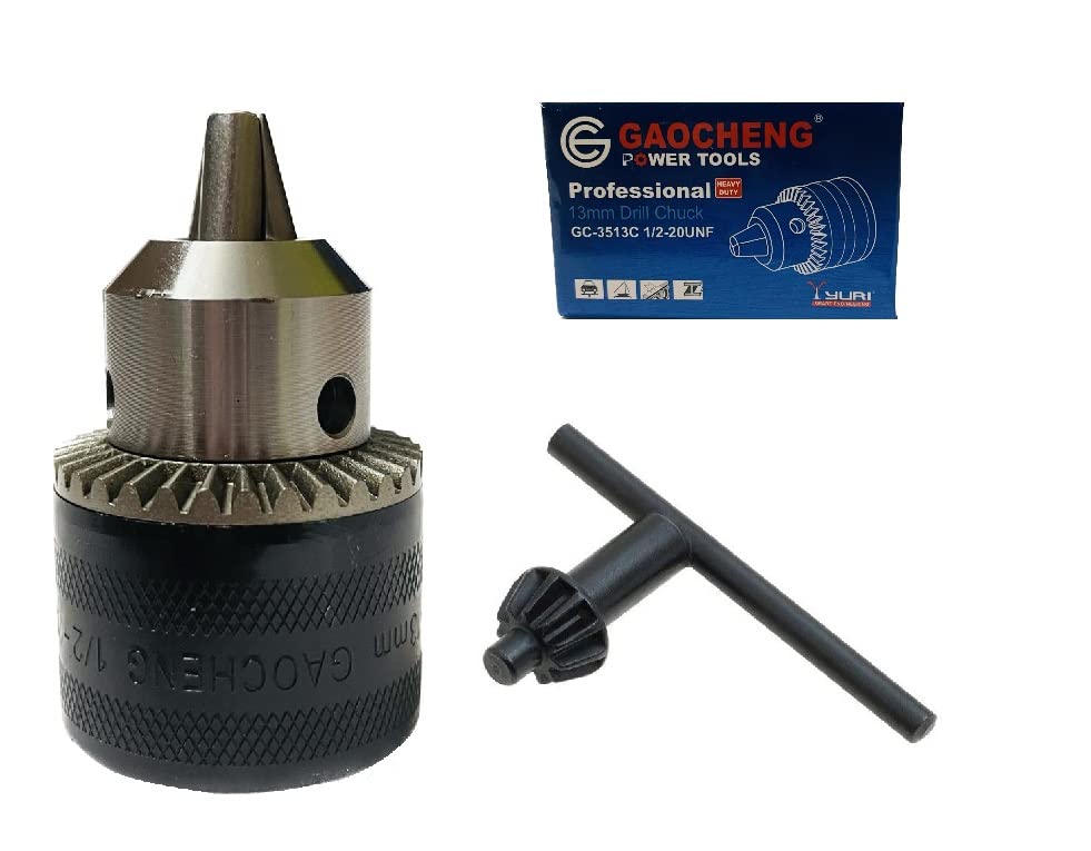 GAOCHENG Heavy Duty 1/2-Inch Drill Chuck with Key 1.5-13mm Drill Press Chuck Replacement 12-20UNF Mount for Impact Driver Power Drill (B0BVZN92T3) Amazon Price History, Amazon Price Tracker