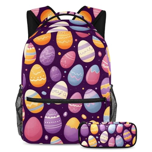 Sac à dos violet ergonomique anti mal de dos avec sa trousse scolaire pour adolescents