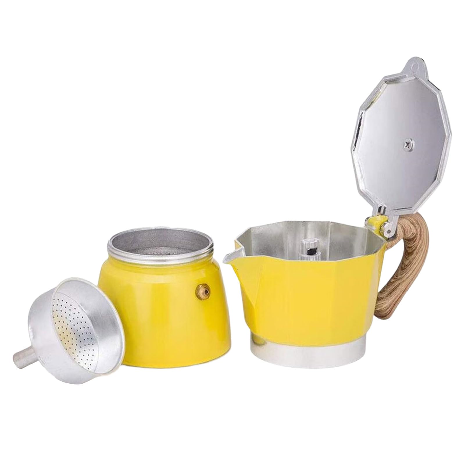 Cafetera para estufa, cafetera de 3/6 tazas para el hogar, pequeñas ollas de expreso portátil, herramienta de café