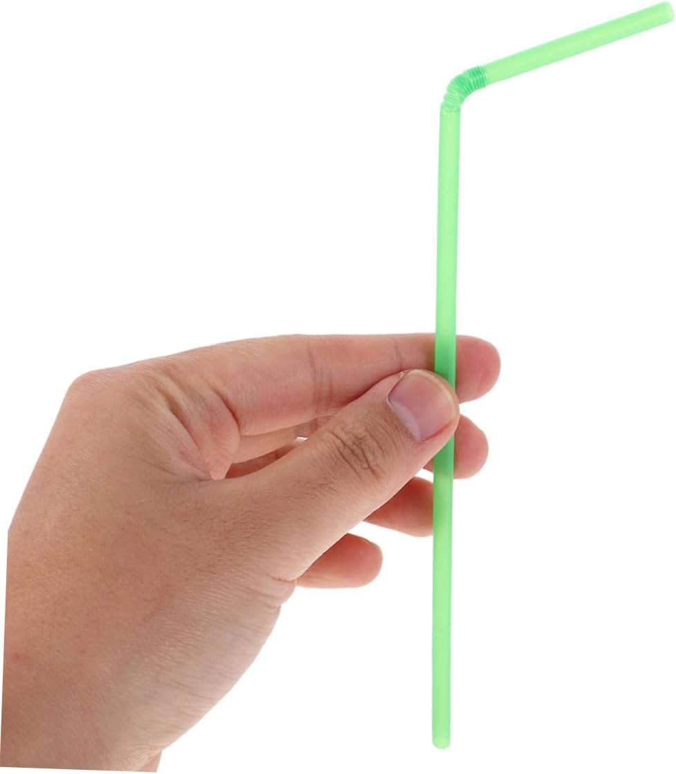 Ipetboom 1000pcs Multicolor Flexible Plastic Straws Disposable Bendable Drinking Straws for Parties Coffee Cocktails Travel Picnics and Outdoor Celebrations