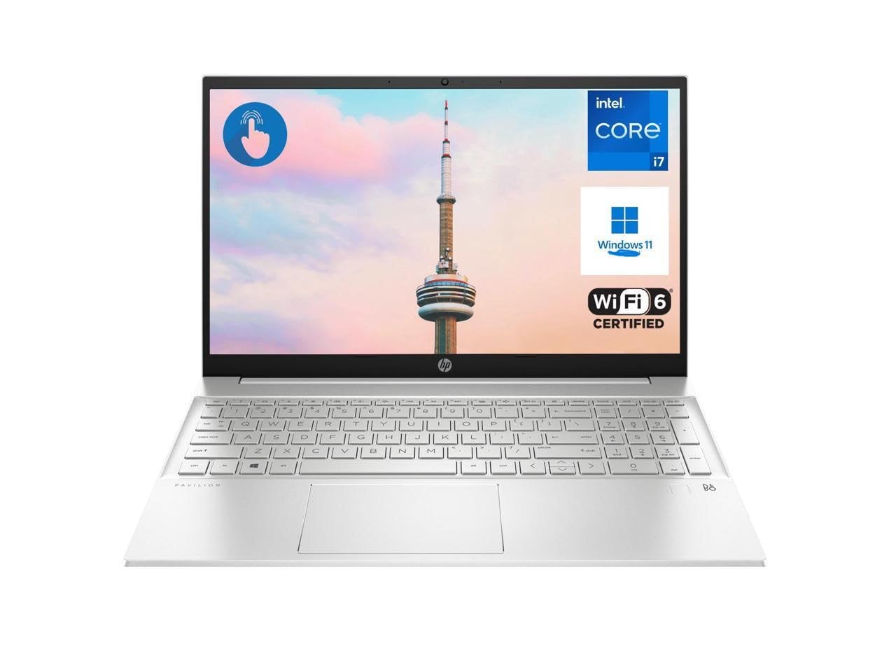 HP[ Windows 11 Home Pavilion 15 Laptop, 13th Generation Intel Core i7-1355U Processor |32GB RAM, 1TB SSD|, 15.6" Full HD Display, Fingerprint Reader, Backlit Keyboard, Wi-Fi & Bluetooth