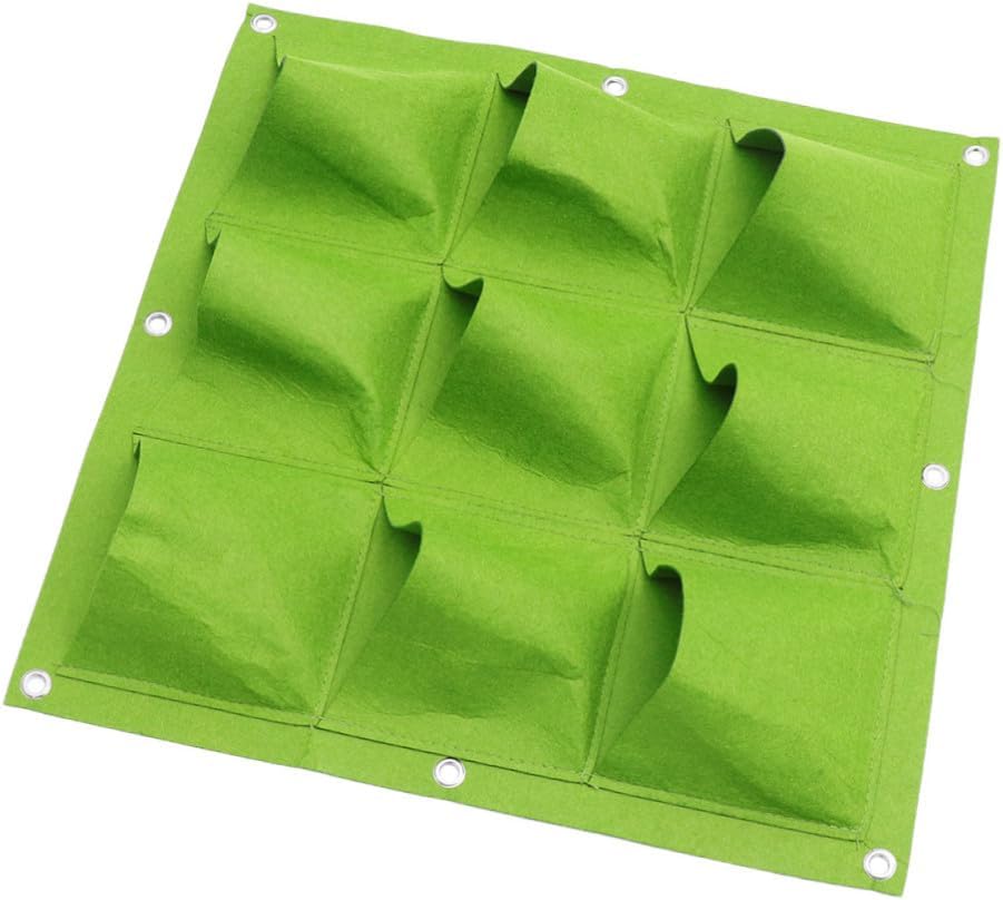 Vertical Hanging Plant Grow Bag Felt Planter Space-Saving Wall-Mounted Plant Container for Indoor Outdoor Gardening Vertical Garden Pouch for Flowers Herbs Vegetables