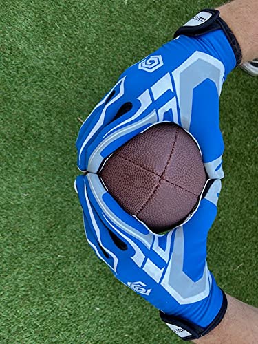 Warriorxgear Cg Football Gloves (Royal Blue, X-Large) #TOP4