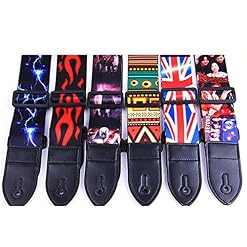Guitar Strap Acoustic Electric Guitar Bass Multi-Color Guitar Belt Adjustable Colorful Printing Nylon Straps (Color : E… - Les Beatles, Paul McCartney, John Lennon, RIngo Starr, George Harrison Guitar Strap Acoustic Electric Guitar Bass Multi-Color Guitar Belt Adjustable Colorful Printing Nylon Straps (Color : E… – Image 4