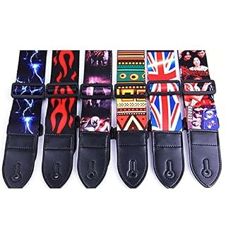 Guitar Strap Acoustic Electric Guitar Bass Multi-Color Guitar Belt Adjustable Colorful Printing Nylon Straps (Color : E… - Les Beatles, Paul McCartney, John Lennon, RIngo Starr, George Harrison Guitar Strap Acoustic Electric Guitar Bass Multi-Color Guitar Belt Adjustable Colorful Printing Nylon Straps (Color : E… – Image 4