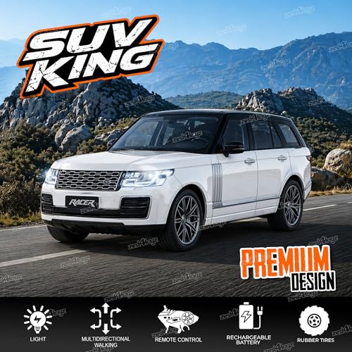 Image of Zest 4 Toyz Remote Control Car Toy for Kids Adults| 1:16 Scale SUV with Realistic Interior | Rechargeable | USB Charging Cable | High Speed Racing Drift RC Car with LED Lights & Sound | Birthday Gift