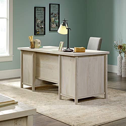 Sauder Costa Executive Desk, L: 65.12" X W: 29.53" X H: 30.0", Chalked Chestnut Finish #TOP7