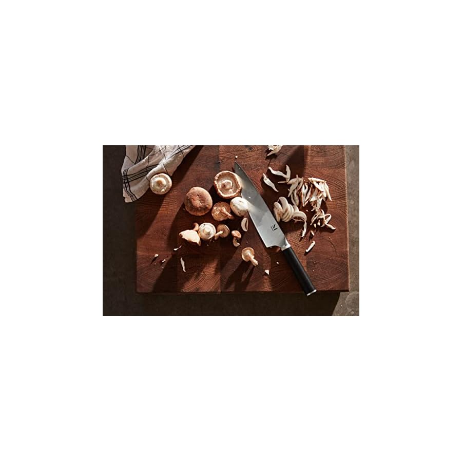 Material-Magnetic-Knife-Block-Set-Kitchen-Knife-Set-Knife-Block-8-Chef-Knife-6-Serrated-Bread-Knife-4-Paring-Knife-WalnutAlmost-Black Material - Magnetic Knife Block Set - Kitchen Knife Set - Knife Block, 8" Chef Knife, 6" Serrated Bread Knife, 4" Paring Knife, Walnut/Almost Black