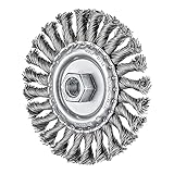 PFERD TOOLS Rundbürste gezopft RBG | Ø 115x12mm M14 Stahl-Draht-ø 0,50 | 43312002 – für Winkelschleifer