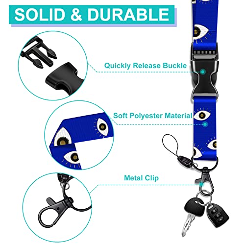 Plifal Suporte de crachá de identificação com cordão e clipe de carretel retrátil, etiqueta de nome