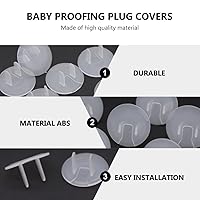 Vista 6 de Cubiertas de salida Cubierta eléctrica Cubierta de enchufe a prueba de niños Cubiertas de enchufe de salida Cubiertas de enchufe de seguridad