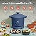 Our Place Dream Cooker | 6-quart Multicooker | 4 Versatile Modes | Pressure Cook, Slow Cook, Sear & Saute, Keep Warm | Hands-Free Steam Release | Tailored Control Panel | Blue Salt