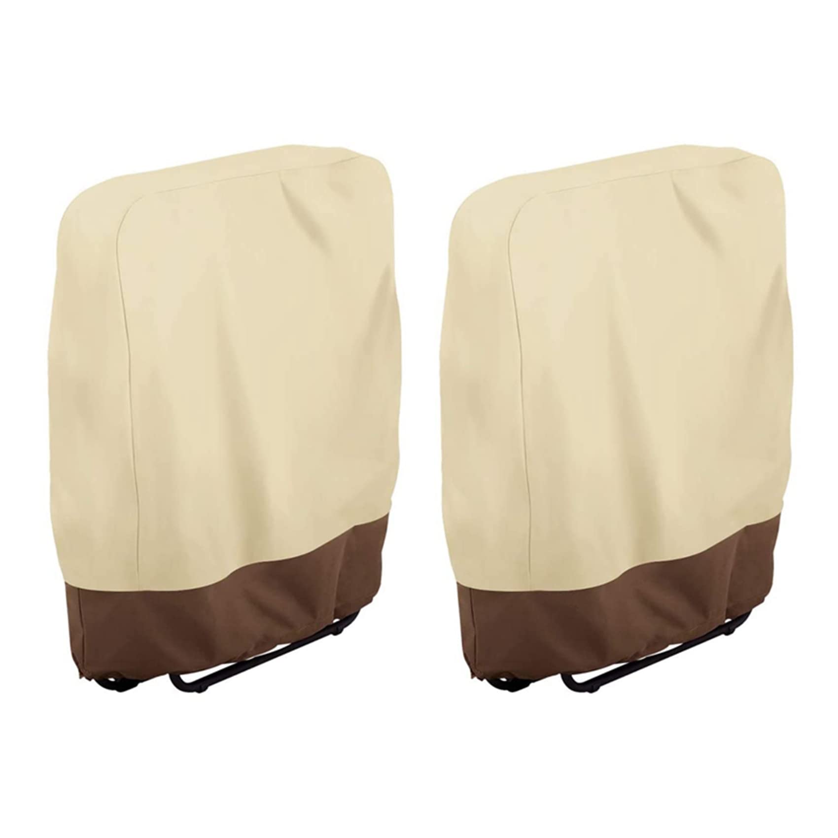 Nemeae 2X Folding Deck Chair Cover Waterproof Balcony Folding Deck Chair Sunbathing Deck Chair Cover