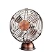 SPNEC WDNSW Ventilador Retro USB Mini Ventilador de Tabla Antiguo Ventilador de Acero Tabla Portable con el Interruptor de Aficionados ángulo Ajustable Mini silencioso Escritorio eléctricas