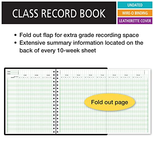 Elan Publishing Company Class Record Book For Up To 10 Weeks. 50 Names. Extra Large Grade Recording Squares. (R9310) #TOP2