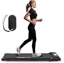 Unix Fit Smart Pad – 2-in-1 Kompaktes Walking Pad, Laufband & Treadmill für Zuhause & Büro, 1-8.5 km/h, Leiser Motor, Digitale Anzeige & App Steuerung für Maximale Fitness