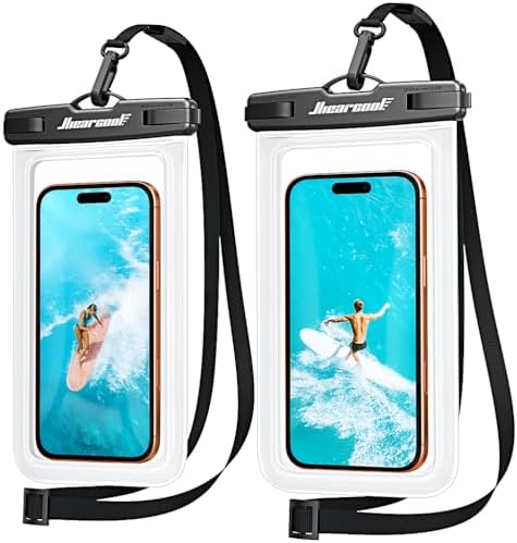 Hiearcool Waterproof Phone Pouch, Waterproof Phone Case with Cros...