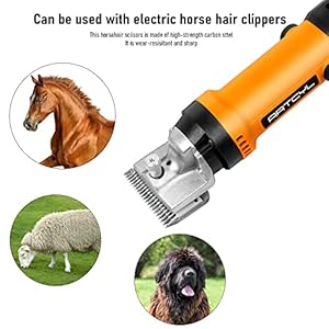 550W Horse Clippers, Professional Electric Grooming kit for Horses Equine Goat Pony Cattle and Large Thick Coat Animals, Farm Livestock Animal Clippers 550W Horse Clippers, Professional Electric Grooming kit for Horses Equine Goat Pony Cattle and Large Thick Coat Animals, Farm Livestock Animal Clippers
