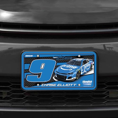 Rico Industries NASCAR Racing Chase Elliott Full Car Metal Auto Tag 6\" x 12\" - Great for Truck/Car/SUV - Thumbnail 2