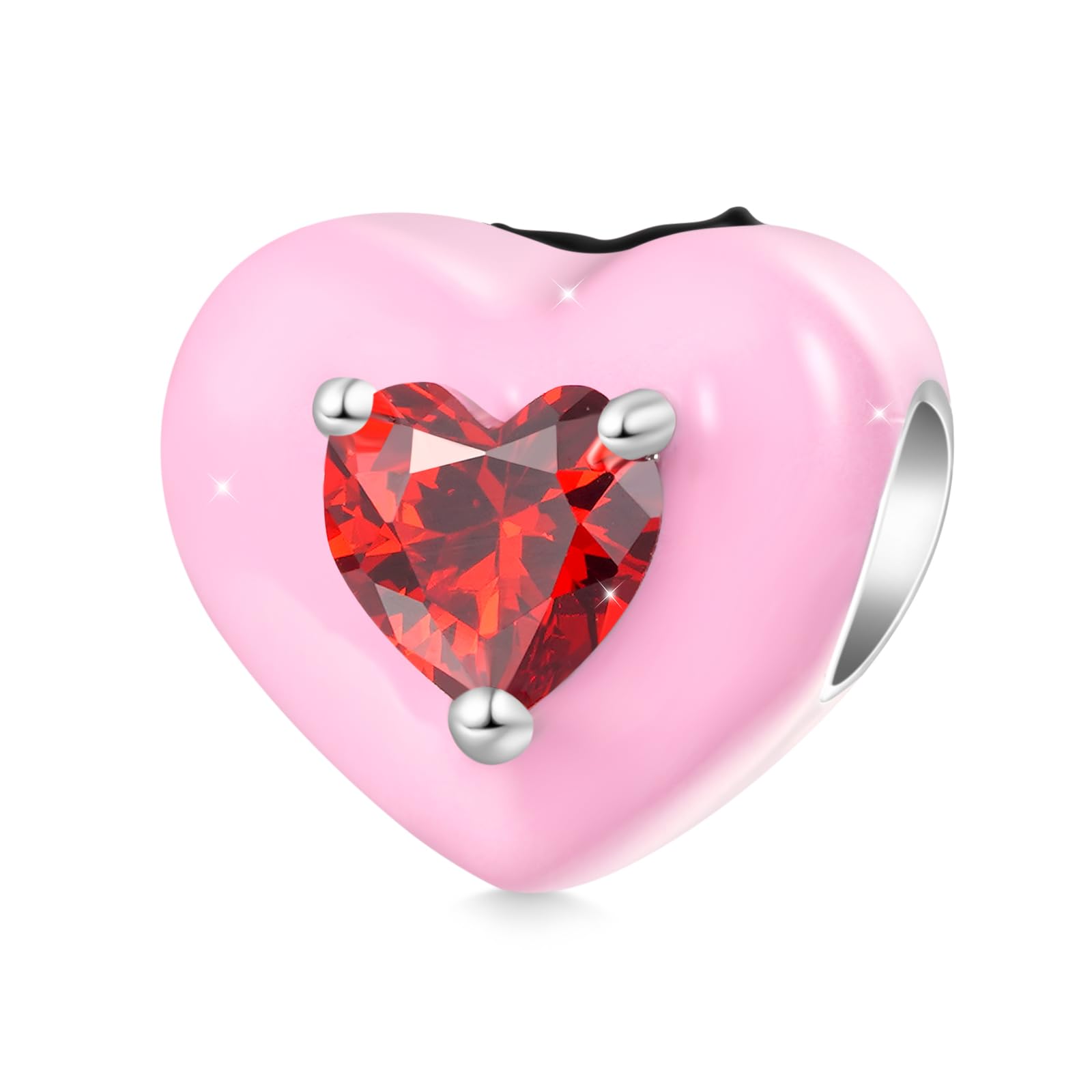 GNOCE Betty Boop Colgante Dangle Charm, S925 Plata de Ley Charms Dangle para mujeres niñas esposa hija San Valentín Día de la Madre joyas regalo