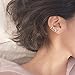7 Crystals Ear Cuffs Hoop Climber S925 Sterling Silver Earrings Hypoallergenic Earring¡­