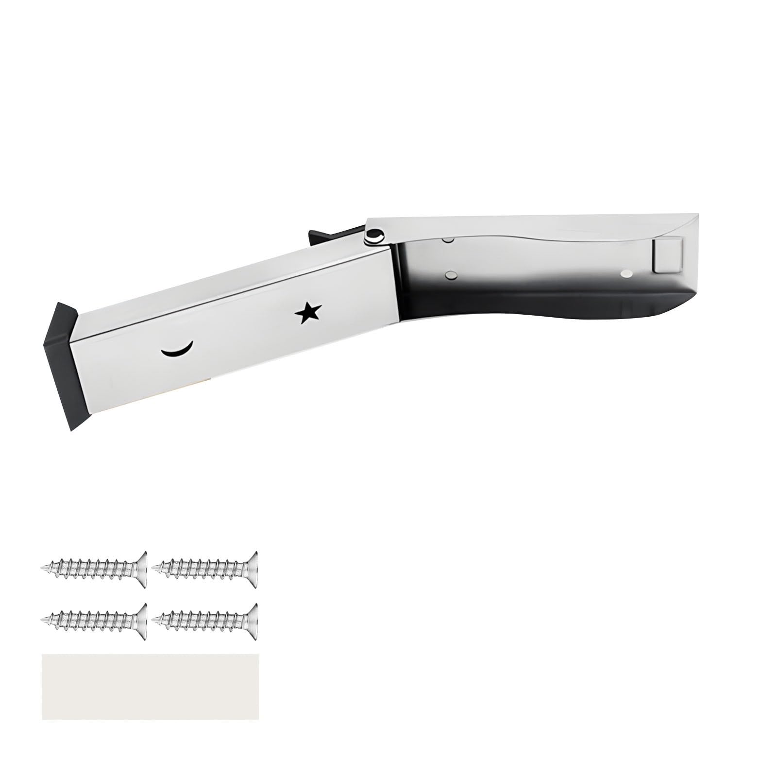 Aqvjd Silver Sturdy Door Stop Needs Denial Tools Resistant Stainless Steel Build Works With All Door Styles Heavy Duty Segment