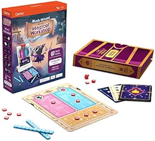 Osmo - Math Wizard and the Magical Workshop for iPad & Fire Tablet - Ages 6-8/Grades 1-2 - Addition & Subtraction - Curriculum-Inspired - STEM Toy (Osmo Base Required)