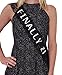 "Finally 21" Lace Sash - 21st Birthday Sash - Birthday Party Favor (Black)