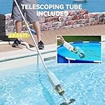 (2024 Upgraded) Lydsto Handheld Pool Vacuum with Telescopic Pole, Cordless Rechargeable Pool Vacuums Cleaner, 60 Mins Running Time, Deep Cleaning for Above & In-ground Pools, Hot Tubs, Spas - Image 3