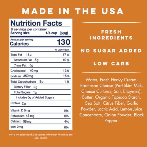 image for Yo Mama’s Foods Gourmet Keto Classic Alfredo Pasta Sauce | (3) 16 Ou