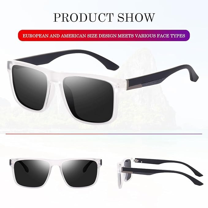 Image of CREEK Trendy Square Metal Rimless Sunglasses for Men Women Retro Sun Glasses Luxury Classic Shades