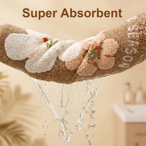 Image of Cute Flower Bath Mat, Ultra Soft Absorbent Bathroom Shower Rug with Non-Slip TPR Backing, Washable Decorative Floor Mat for Bathtub Shower Bedroom Living Room 23.6 inch x 31.5 inch