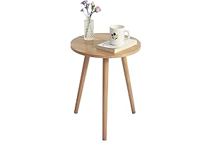 AWASEN Side Table: Modern Wood Accent Table for Chic Home Decor