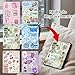 ANKUAITIAN Case Insert Cards Set for Kindle Paperwhite, 6 Book-Themed Designs with Pearl Keychain and USB-C Dust Plugs, for 11th/12th Generation 6.8