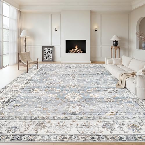 XLUEZ Area Rug 9x12 Living Room Rug, Machine Washable Vintage