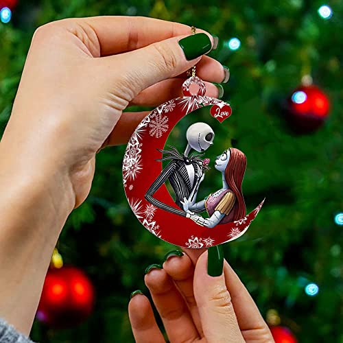 Christmas Fear Decoration Pendant Nightmare Before Christmas Jack And Sally Christmas Ornament For Home Christmas Tree Decor (F) #TOP1