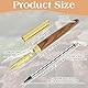 Andibro Vintage Kugelschreiber aus Holz, Luxus Handgefertigtes Kugelschreiber mit 0,5 mm feiner Spitze und 2 Tintenminen Ausgefallener Rollerball Stift Holz Tintenroller Set für Journaling Büro (A)