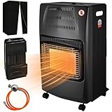 Stufa a Gas Portatile 4200 W – Riscaldatore a Gas con 3 Livelli di Potenza, Sistema di Sicurezza ODS e Spegnimento Automatico Antiribaltamento, Ideale per Casa, Garage e Campeggio