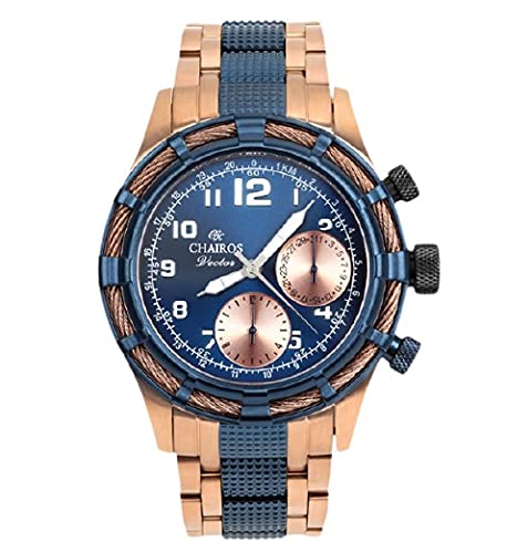 Buy Chairos men Vector SS Analog WATCH, Blue at Amazon.in