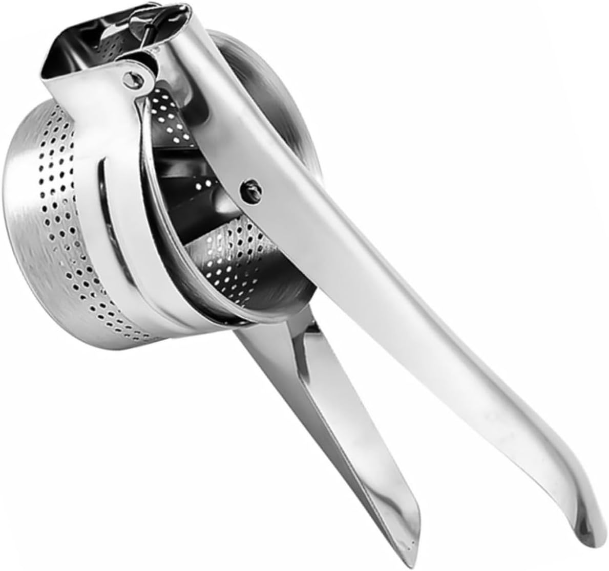 Ipetboom Manual Stainless Steel Potato Masher Kitchen Tool with Non Slip to Clean for Mashing Potatoes Vegetables Fruits Compact Handheld Press