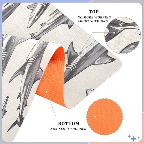 Paillasson requin antiderapant et ultra absorbant - 5