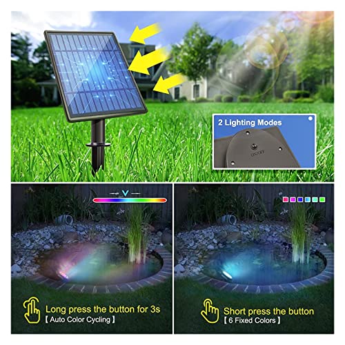 Luces led solares para estanque impermeables foco bajo consumo exterior 5