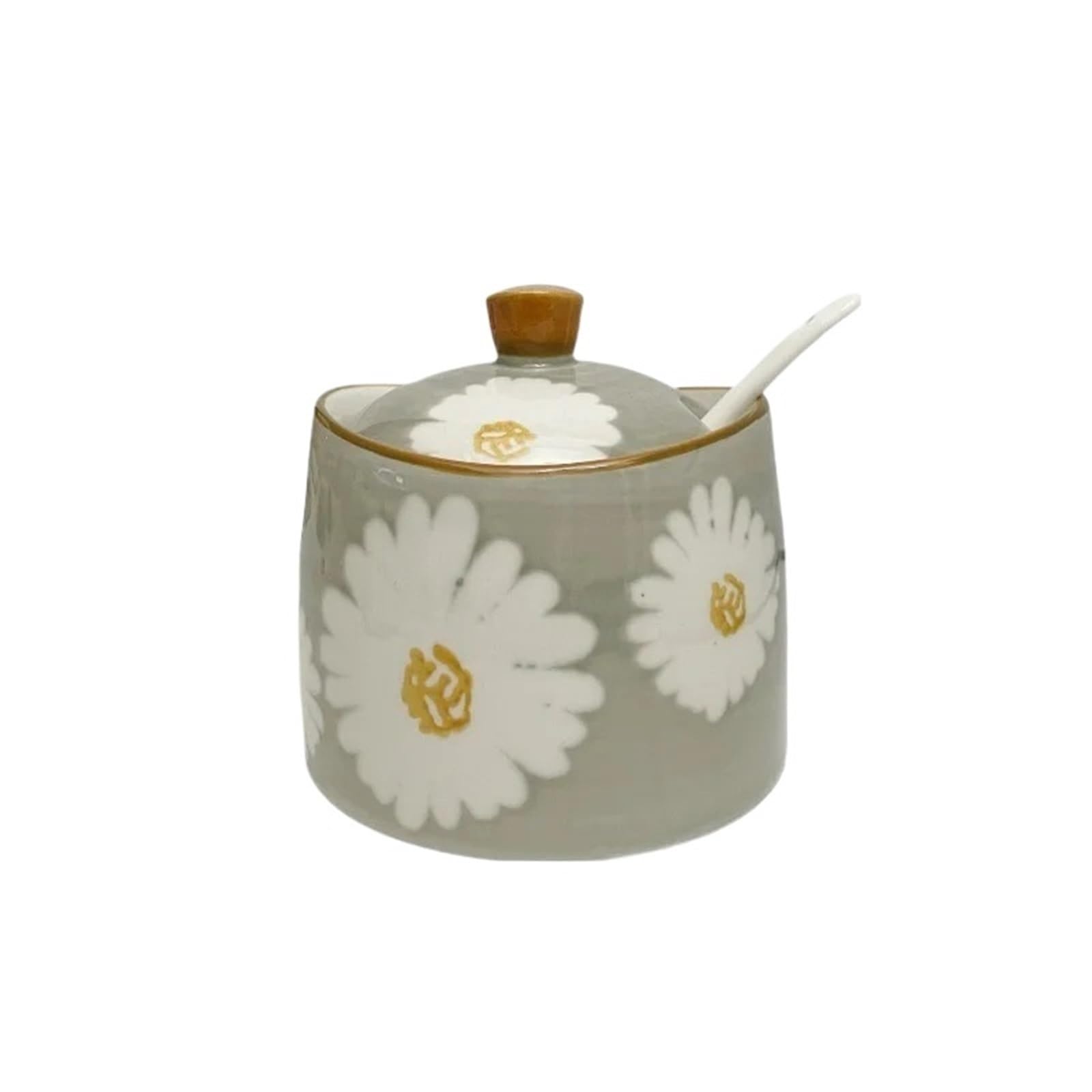 WSQHAO 3Pcs Ceramic Seasoning Jar for Seasoning
