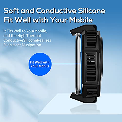 Neveika Radiador de celular, radiador de celular com chip de resfriamento duplo semicondutor, telefo