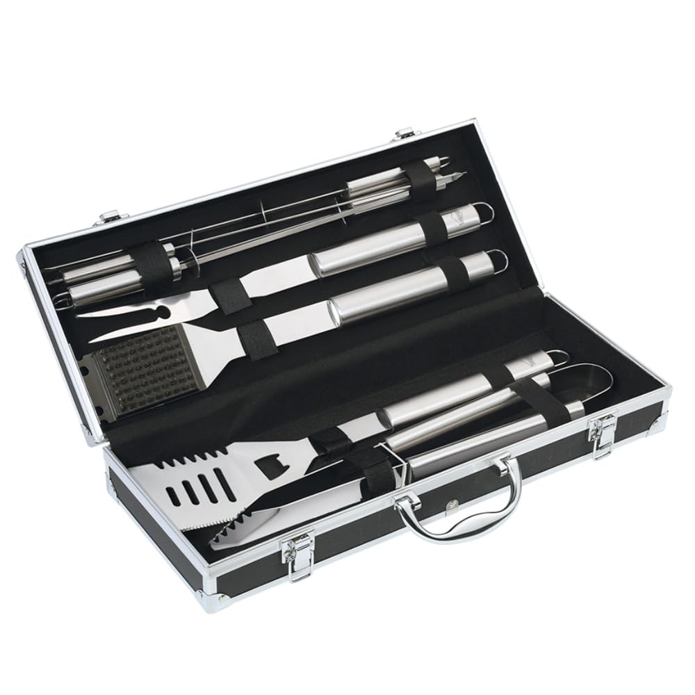 Küchenprofi Barbecue Set Phoenix 8 pezzi, argento