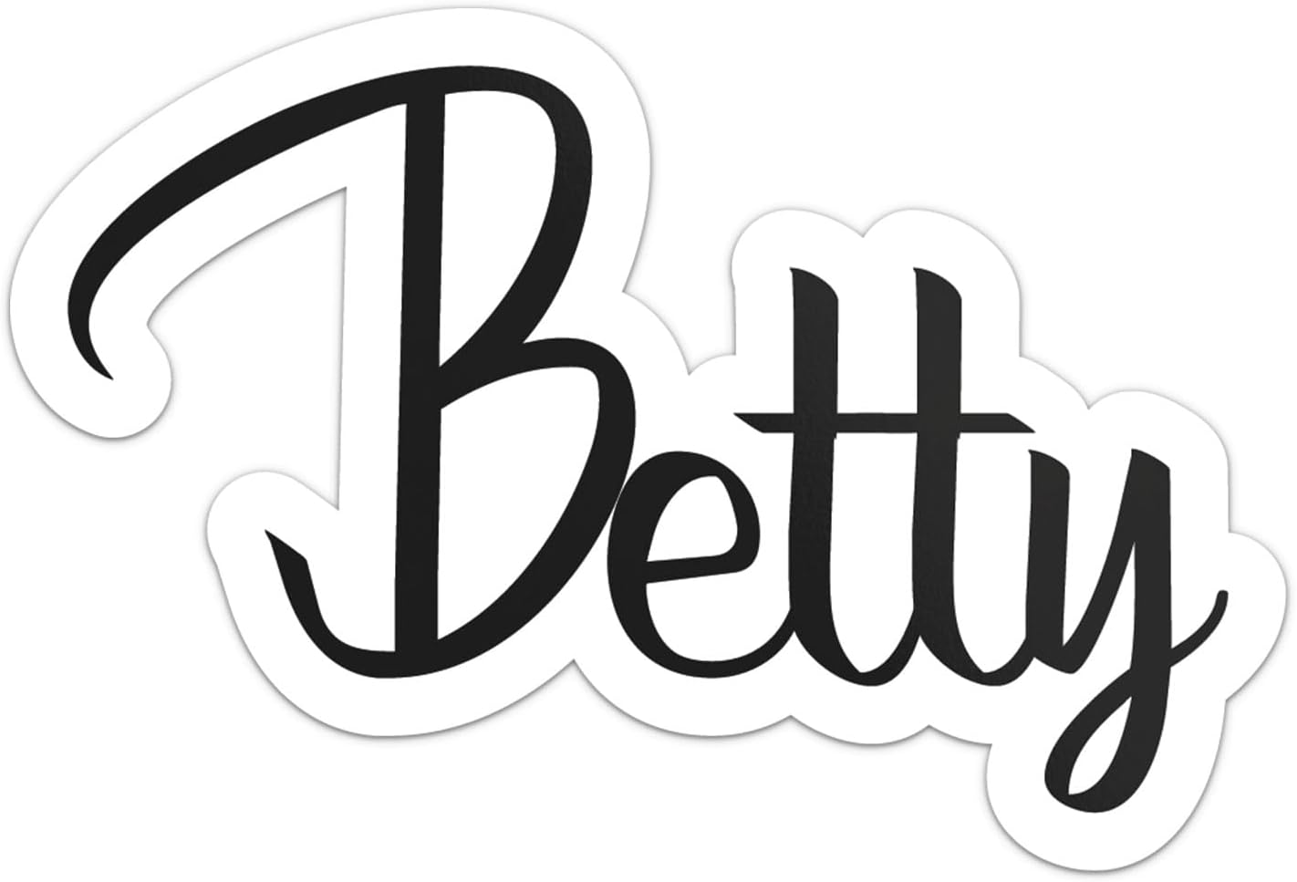 Betty Name Sticker Waterproof Vinyl Decal for Car Bumper
