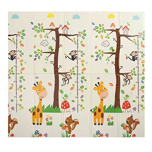 Baby Vivo Premium Omkeerbaar Speeltapijt Dierentuin | Kinderspel Tapijt Speelkleed Speel Tapijt Baby Mat Baby Tapijt | 1 cm dik XPE Kindertapijt XXL 200 x 180 cm - Afbeelding 6